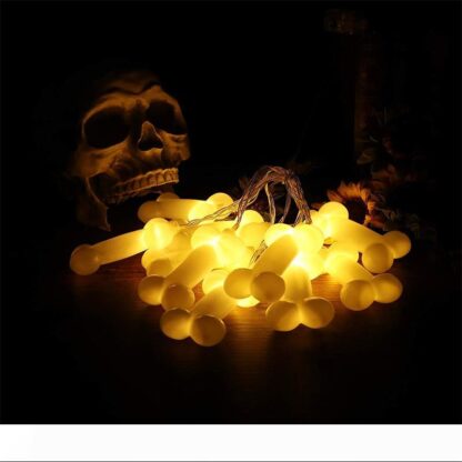 Купить Halloween Skull String Light Outdoor Waterproof LED Holiday Decoration Lighting Battery Box Warm White 10LEDs 20LEDs