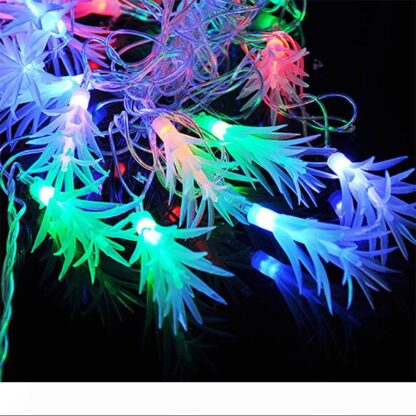 Купить BRELONG led pine leaves birthday Halloween Christmas indoor and outdoor decoration holiday lights string lights 1 pc