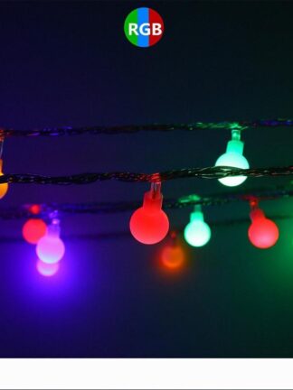 Купить BRELONG 4.5cm 30LED Big Ball Light Solar led String String Holiday Decoration Lights Outdoor Decoration Christmas Tree Party