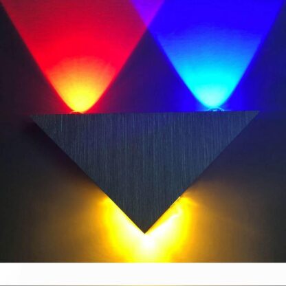 Купить LED Wall Light 5W AC90-265V Colorful Decoration Triangle Aluminum Wall Lamps For Bedroom Home Lighting Luminaire Light Fixture 10101