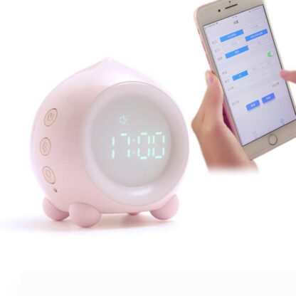 Купить Children's Sleep Trainer Alarm Bluetooth Clock Light Control Smart Alarm Clock Intelligent LED Night Light Home Decoration Clock 10092