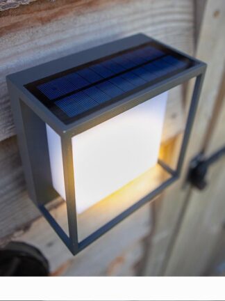 Купить 1 pack 1 pc 1 pc Outdoor waterproof villa courtyard wall lamp body induction LED solar lamp 10020