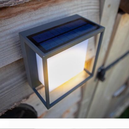 Купить 1 pack 1 pc 1 pc Outdoor waterproof villa courtyard wall lamp body induction LED solar lamp 10020
