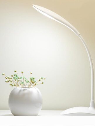 Купить BRELONG led table lamp dimmable desktop decoration lamp 1200mAh rechargeable student reading lamp White 1 pc