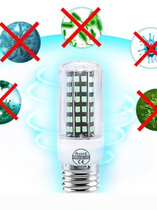 Купить UVC Sterilizer Light Bulb LED E27 Germicidal Lamp LED 110V 220V Ozone Lamp E14 Ultraviolet Lampada LED 72 112leds Disinfect Bacterial