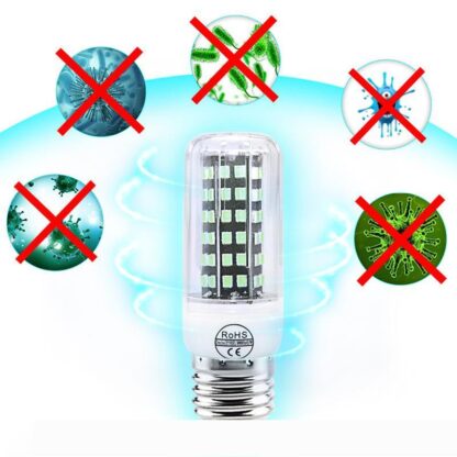 Купить UVC Sterilizer Light Bulb LED E27 Germicidal Lamp LED 110V 220V Ozone Lamp E14 Ultraviolet Lampada LED 72 112leds Disinfect Bacterial