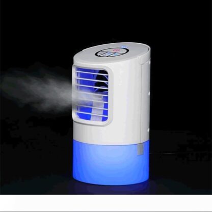 Купить BRELONG Desktop Air Conditioner Fan Silent Spray humidifier summer Humidification Air-Cooled Fan Night Light White Black