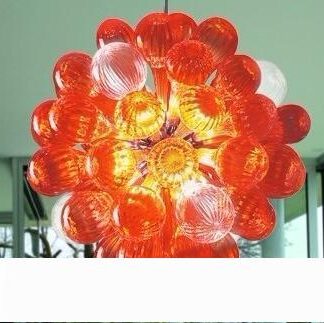 Купить Mini Lamp Blown Glass Ball Chandelier Home Decorative LED Lighting Cheap Modern Design Warm Art Lamp Murano Glass Crystal Chandelier