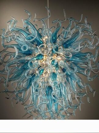 Купить Zhongshan Manufacturer Contemporary Type Chandelier Lighting Modern Home Museum Hotel Art Decor Handmade Blown Glass Crystal Chandelier