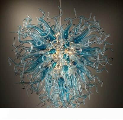 Купить Zhongshan Manufacturer Contemporary Type Chandelier Lighting Modern Home Museum Hotel Art Decor Handmade Blown Glass Crystal Chandelier