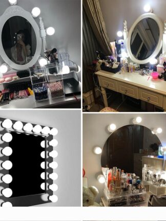 Купить Energy Saving12V Makeup Mirror LED Light Bulb Dimmable Kit for Dressing Table Vanity hollywood style led mirror Light bulbs MS010