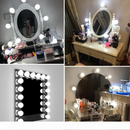 Купить Energy Saving12V Makeup Mirror LED Light Bulb Dimmable Kit for Dressing Table Vanity hollywood style led mirror Light bulbs MS010