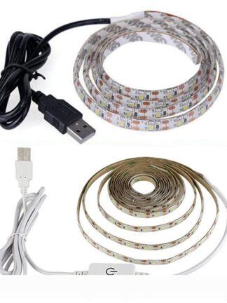 Купить USB led strip lights 1M 2M 3M 4M 5M Waterproof Dimmable led light strips SMD2835 Cool White Warm White Strip Flexible light
