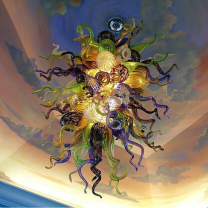 Купить High End Retro Murano Glass BUbbles Color Chandelier Lighting Pendant Lamps Indoor Art Decor Lights Girban Brand