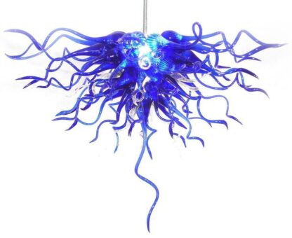 Купить Flower Blue Lamps Hand Blown Murao Glass Chandeliers Lightings EC UL Certificate LED bulbs light Italy Style