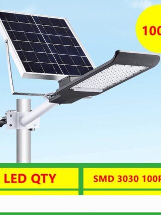 Купить Umlight1688 50W 100W LED Solar Street Light Outdoor IP65 Light Control Solar Power Led Light Garden Yard Street Lamp with Smart Remote Co