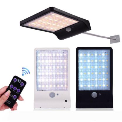 Купить Upgraded 48 leds Solar Light Color Adjustable With Controller Three Modes Waterproof Lamp Lights For Outdoor Garden Wall Street