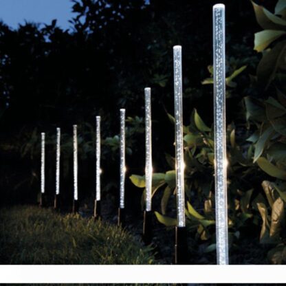 Купить 8pcs Solar Power Tube Lights Lamps Acrylic Bubble Pathway Lawn Landscape Decoration Garden Stick Stake Light Lamp Set