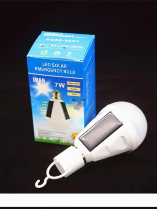 Купить E27 7W Solar Lamp 85-265V Energy Saving Light LED Intelligent Lamp Rechargeable Solar Emergency Bulb Daylight