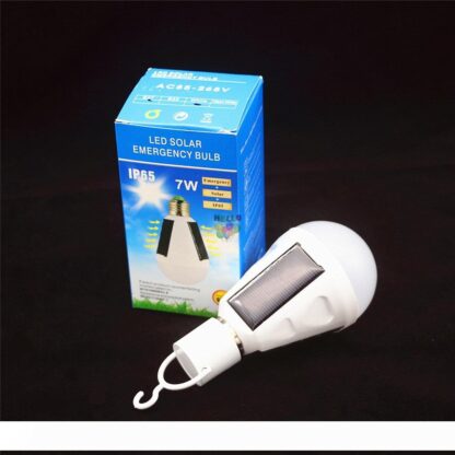 Купить E27 7W Solar Lamp 85-265V Energy Saving Light LED Intelligent Lamp Rechargeable Solar Emergency Bulb Daylight