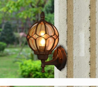 Купить Outdoor waterproof wall lamp balcony energy saving LED garden lights European retro aisle rain wall lamp
