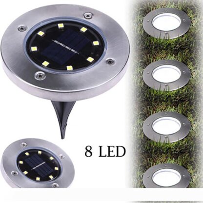 Купить Solar Powered 4LED 8 LED Lighting Buried Ground Underground Light for Outdoor Path Garden Lawn Landscape Decoration Lamp