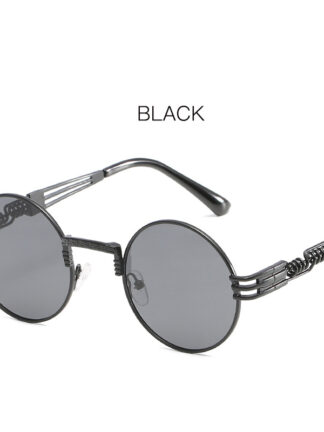 Купить fashion trend spring leg round frame sunglasses polarized sunglasses men and women metal sun glasses
