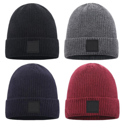 Купить Fashion Knitted Hat Men Women Winter Beanie Good Quality Skull Caps Casual Bonnet Fisherman Gorro Thick Skullies Knit Cap Classic Sport Solid Color Unisex Warm Hats