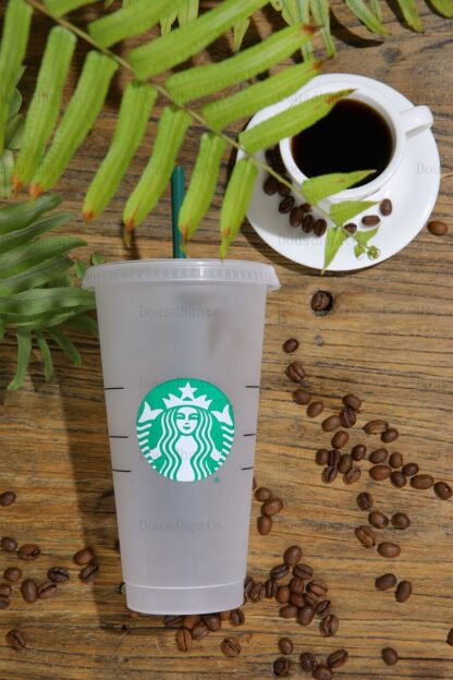 Купить Starbucks 24oz/710ml Plastic Tumbler Reusable Clear Drinking Flat Bottom Cup Pillar Shape Lid Straw Mugs Bardian 50pcs Free DHL 1