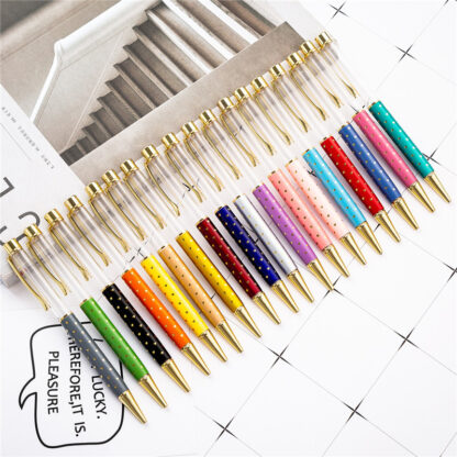 Купить Fashion Creative DIY Metal Ballpoint Pens Wedding Gift Self-filling Pen School Stationery Office Supplies Writing Gift