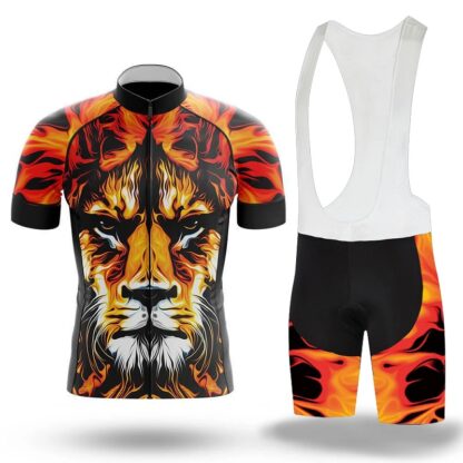 Купить 2021 Retro Classic Big Tiger Summer Cycling Jersey & Bib Shorts Set Anti UV