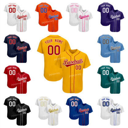 Купить Baseball uniform custom team sportswear personalized embroidery name number logo wicking and quick-drying professional jerseys for adults