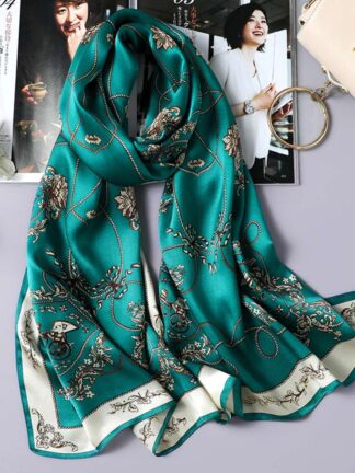 Купить 2021 New dign 100% silk wholale long sublimation print pattern scarv silk women lady silk scarf