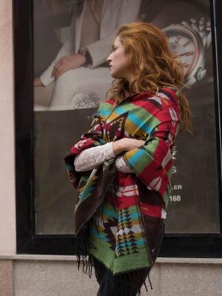 Купить Scarves 2021 Spring Warm Bohemian Hooded National Wind Cloak Shawl Lady Fleece Thick Retro Scarf Female Blanket