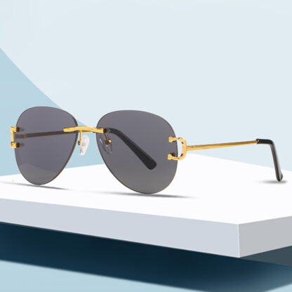 Купить Sunglasses Big Frame Men's Fashion Frameless Fashionable Women's