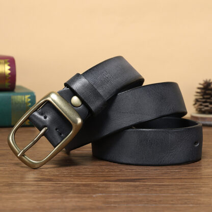 Купить fashion men High quality genuine leather belt luxury designer belts men new copper buckle Strap male Jeans for man cowboy