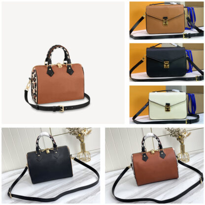 Купить High quality handbag bag shoulder bags Fashion Avant garde Women Wallet Leopard Print Embossed Large LOGO