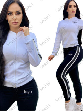 Купить 2022 Fashion Women Tracksuits Sportwear Jogging Suits Ladies Stand Collar Jacket+Sweatpants Sweatsuits