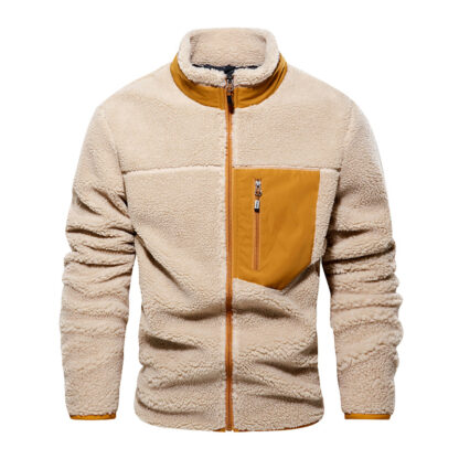 Купить jackets Men American Size thick Warm sheepskin mens Vintage male casual clothing