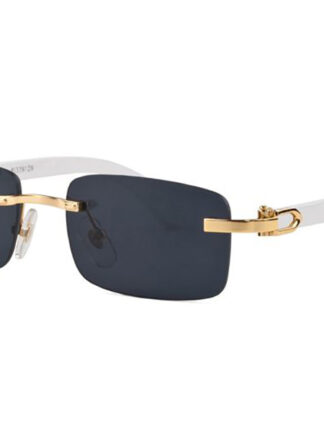 Купить Luxury Designer Sunglasses Eyeglasses Frames Temples with Panther Heads Metal Frameless Full Rim Semi Rimless Rectangular Shape for Men Woman Eyewear Accessories