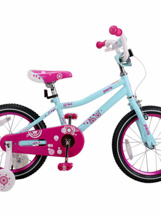 Купить 12 14 16 Inch Paris Girl Kids Bike Pink and Blue Kids Bicycle with V break and Training Wheels for Girl