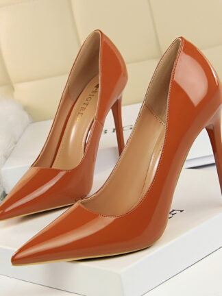 Купить Women Dress Shoes So Kate Styles 10cm High Heels Shoes Red Bottom Nude Color Genuine Leather Point Toe Pumps Rubber 34-43 9511-1