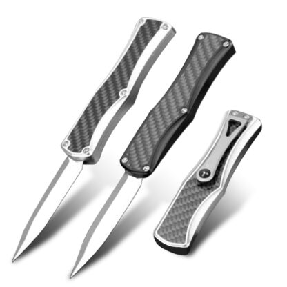 Купить MT Front Automatic Knives Self Defense D2 Steel Blade Double Action Military Tactical Combat Knife Pocket Folding Knife EDC Tool OTF Cool Sword Camping Hunting