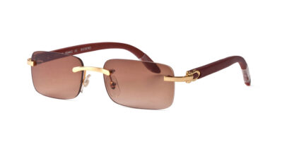 Купить Luxury Designer Sunglasses for Women Mens Brown Frameless Polarized Sunglasses Men Driving Shades Male Sun Glasses Vintage Travel Fishing Wooden UV400 Eyeglasses