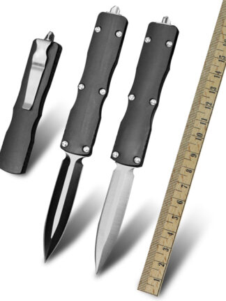 Купить Tactical Automatic Knife ELMAX Steel Military Survival Combat Double Action Knife Camping Outdoor Hunting Knifes Skinning Blade Folding Pocket Knives EDC Tool