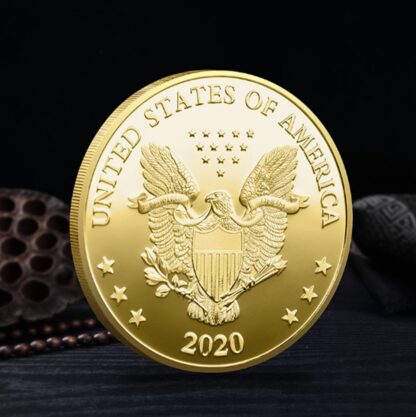 Купить 2pcs Non Magnetic Crafts Joe Biden Commemorative Coin Gold Plated Souvenir Badge Collectible Gift Art