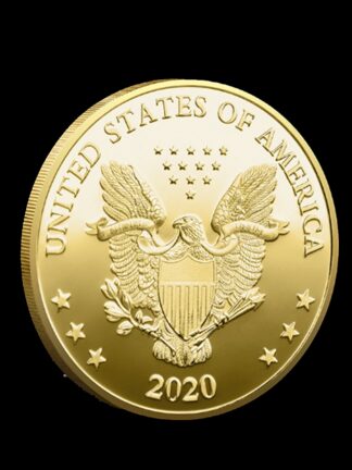 Купить 10pcs Non Magnetic Crafts Joe Biden Commemorative Coin Gold Plated Souvenir Badge Collectible Gift Art