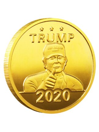 Купить 2pcs Non Magnetic Donald Trump President Historical Craft Badge American Keep USA Great Gold Plated Souvenir Coin