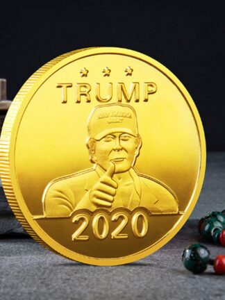 Купить 20pcs Non Magnetic Donald Trump President Historical Craft Badge American Keep USA Great Gold Plated Souvenir Coin