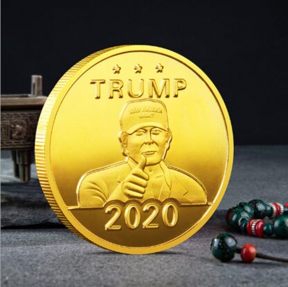 Купить 20pcs Non Magnetic Donald Trump President Historical Craft Badge American Keep USA Great Gold Plated Souvenir Coin